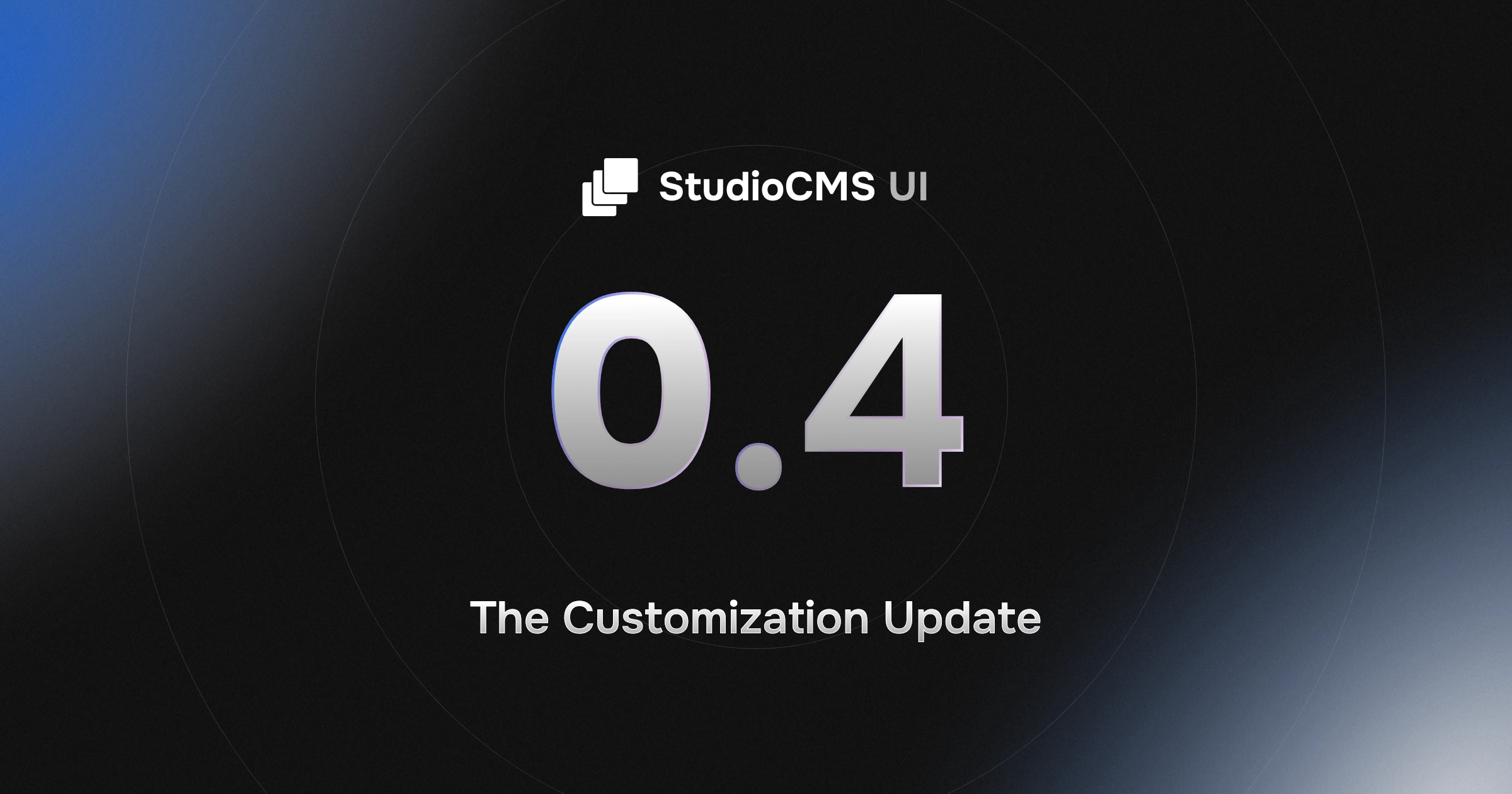 StudioCMS v0.4 - The Customization Update